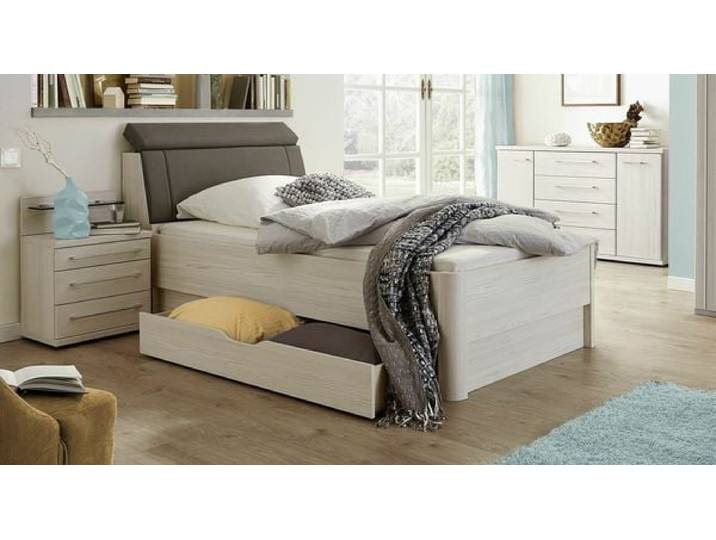 Seniorenbett Usingen Komfort Lärche Dekor mit Schubkasten 100x200cm klassischer Stil, höhenverstellbar
