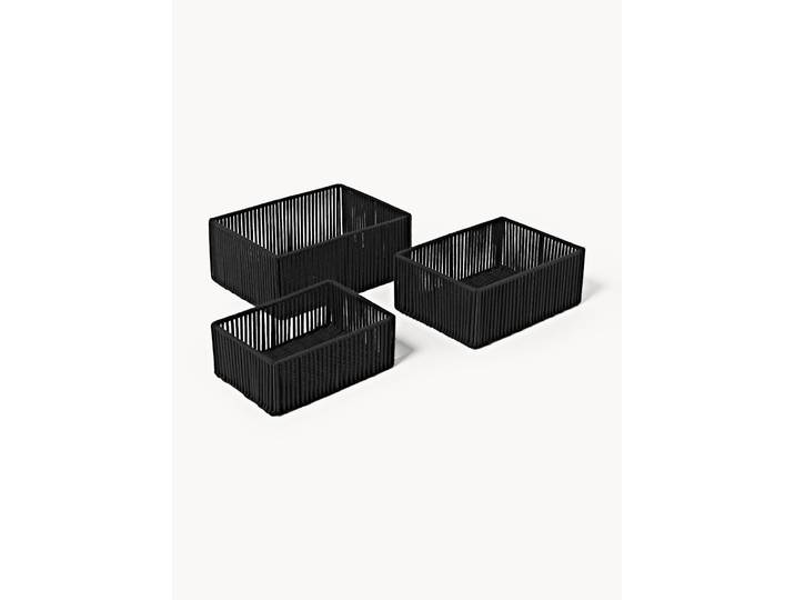 Paniers de rangement tissés à la main Gabe, 3 pièces
