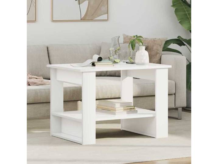 (ON SALE)Table basse - Pour Bureau/salon - Petite Table d'appoint - Blanc 72 x 50 x 50 cm Bois d'ingénierie @FR(24984)