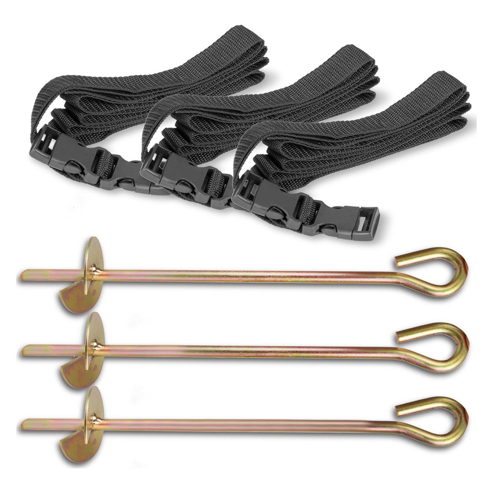 Neo Sport Set mit 3 Ankern zur Befestigung des Gartentrampolins (1860)