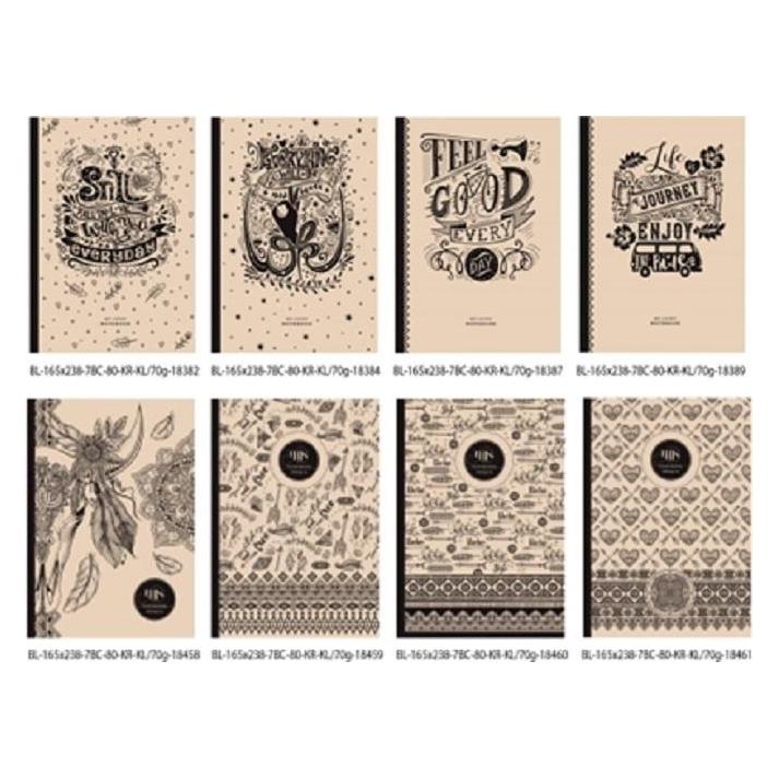 Fresh Dekoratives Notizbuch 165x238 (Kariert) (328417)