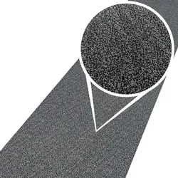 Teppich Läufer Flur Teppichläufer Wohnzimmer Küche Küchenläufer rutschfest Tamara – 50x350cm, Grau