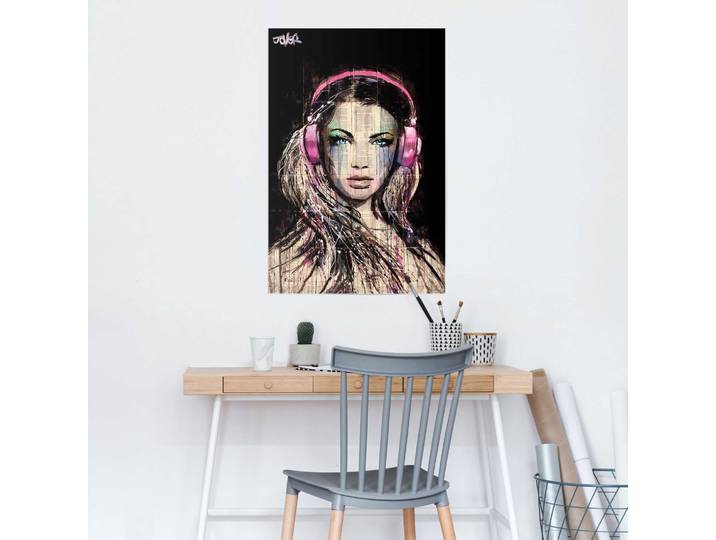 Affiche DJ Girl Papier Multicolore 61 x 92 x 0cm