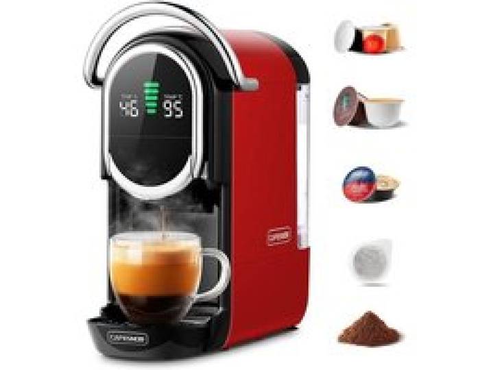 Machine À Café Expresso Magician1 20 Bar Compatible Nespresso/Dolce Gusto/Lavazza Dosettes ESE Et Café Moulu Tasse Réglable
