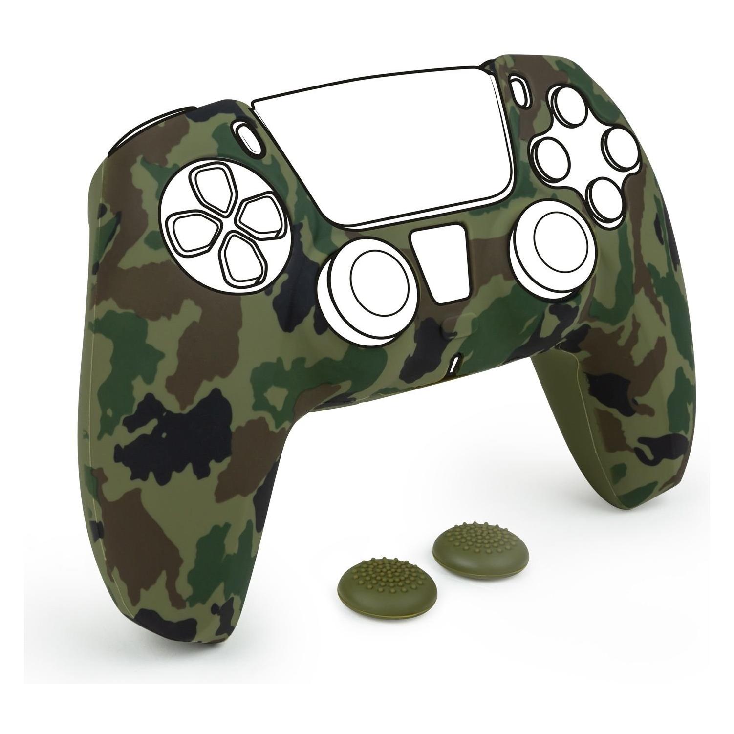 Nacon Gaming Controller Silicon Glove (camo green/inkl. 2 Thumb Grips) (PS5) (BB006445)