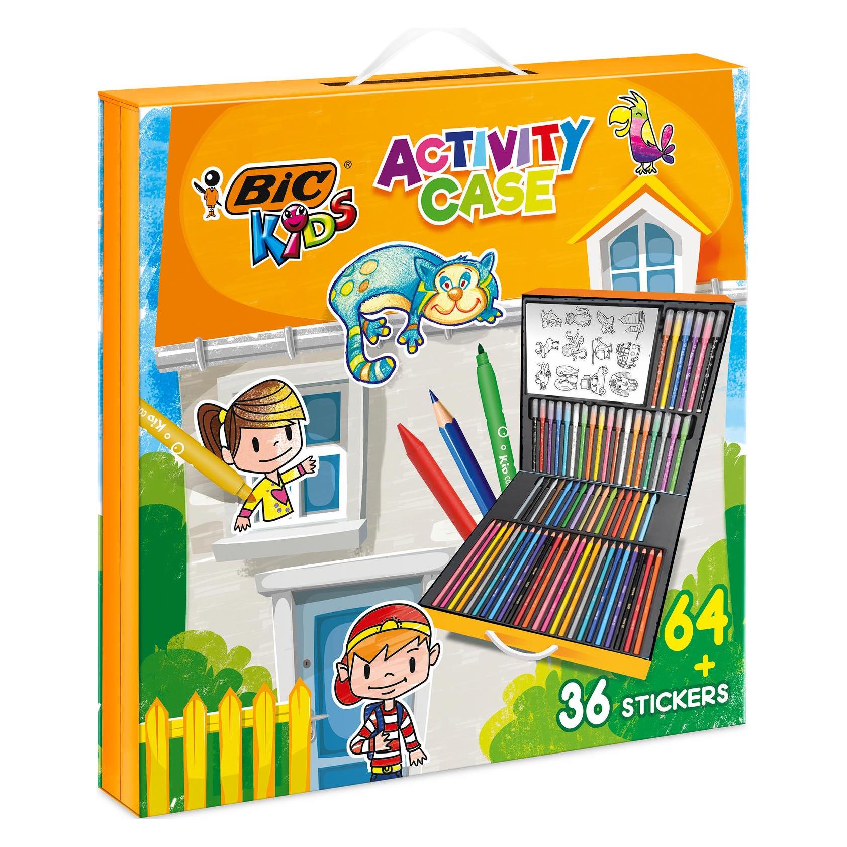 Bic Kids Coloring Case mit Aufklebern (64x) (961558)