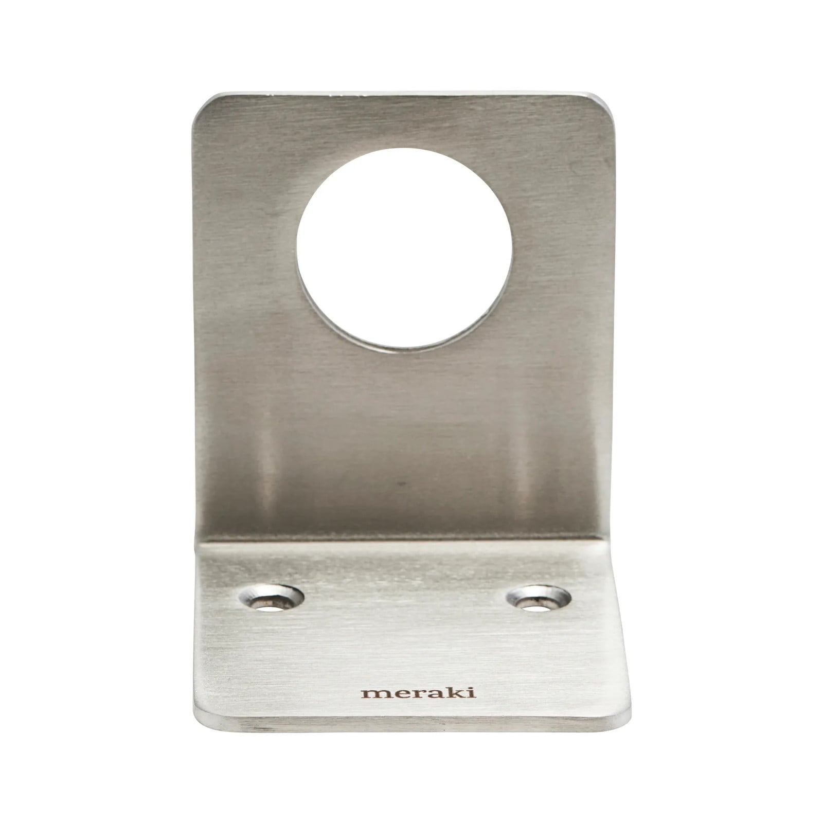 Meraki zeephouder geborsteld zilver wandmontage