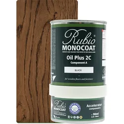 Rubio Monocoat Set Oil Plus 2C Black 390ml (A+B) - 390ml [15m2]