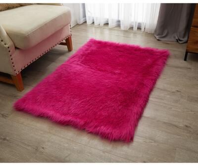 Nanshing Lexie Sheepskin Shaggy Area Rug,Comfortable for Living Room, Bedroom - 2.5' x 3.8'