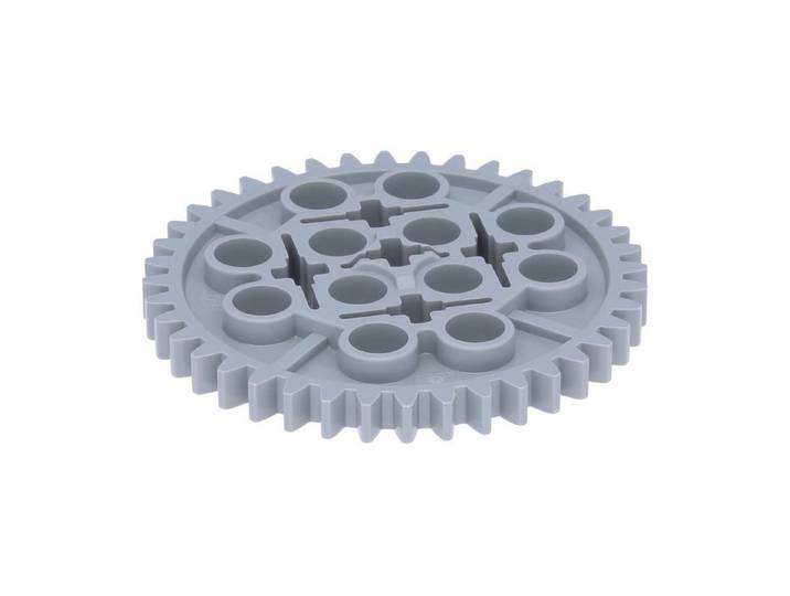 LEGO® 50x LEGO Zahnrad (40 Zähne), Hellgrau Spielbausteine
