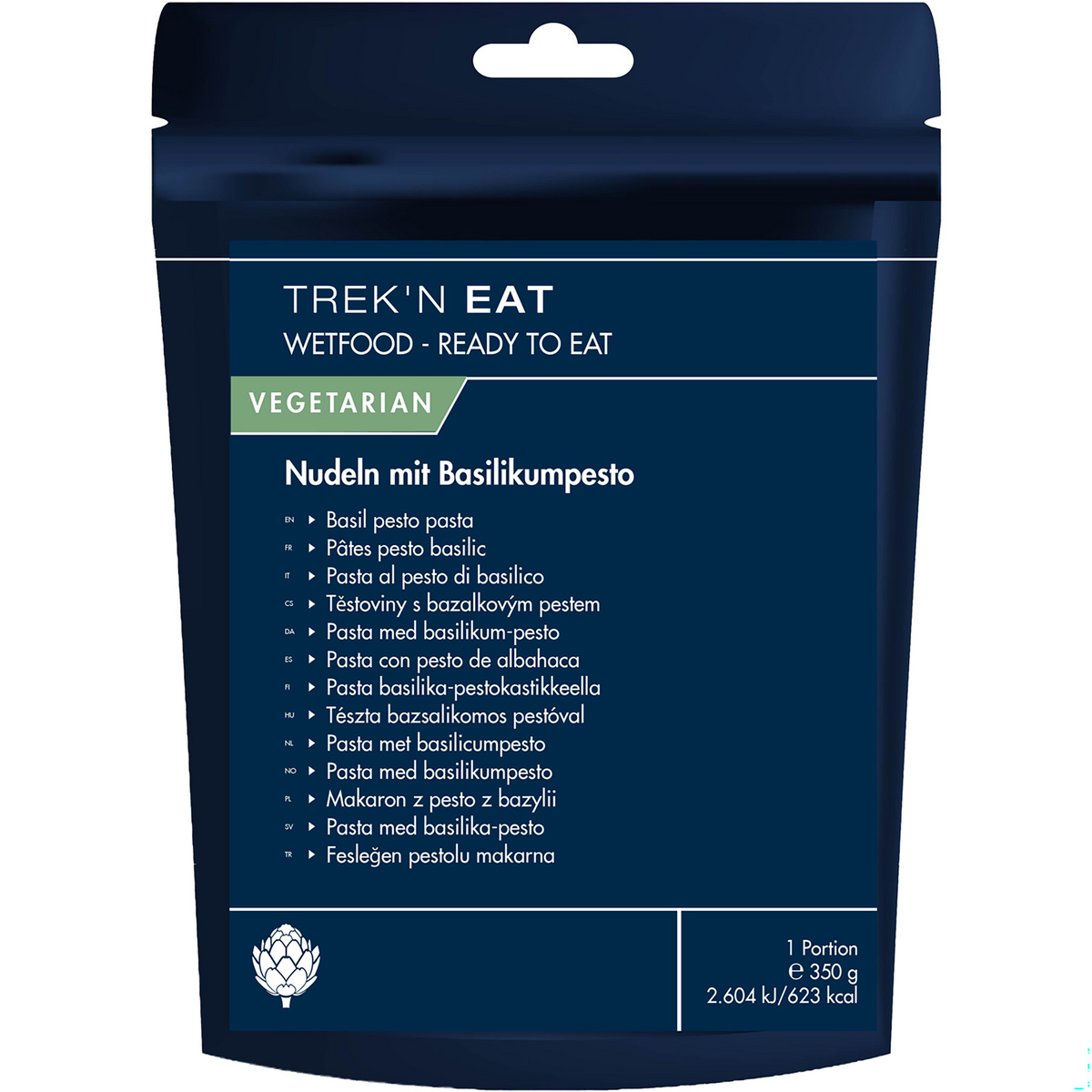 Trek'n Eat Ready to Eat Nudeln mit Basilikumpesto (Größe 350g, blau)