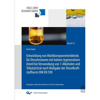 Entwicklung von Multikomponentenblends für Dieselmotoren mit hohem regenerativen Anteil bei Verwendung von 1-Alkoholen und Tributylcitrat nach Maßgabe