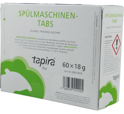 Tapira Geschirrspül-Tabs Pur 08810020 60St.