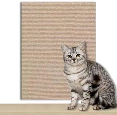Inspired Living PurrGuard Self Adhesive Cat Scratching Mat Sofa Protector khaki 40x100cm