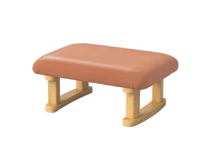 QAUUCP Fußhocker für Wohnzimmer Moderne minimalistische Bürosofa-Beinstütze Kreativer Fußhocker, multifunktionaler Schreibtischstuhl aus Holz mit Fußstütze for die Freizeit zu Hause(Color3)