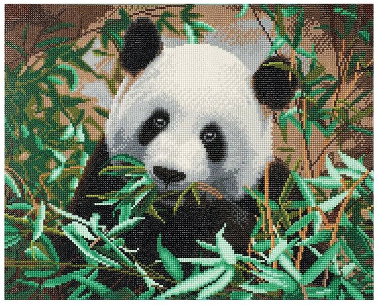 CRYSTAL ART Kit tableau broderie diamant 40x50cm - Panda