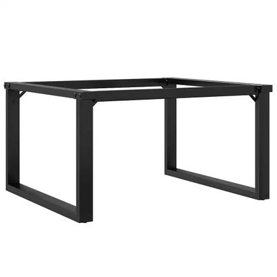 Helloshop26 - O-förmige Couchtischbeine 70 x 60 x 43 cm robustes Industriedesign einfach zu montieren schwarzer Stahl