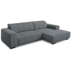 SOMETA Ecksofa Alvin Stoff Grau
