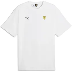 Puma, Herren, Sportshirt, Ferrari Car Graphic Tee 2 (XL), Weiss