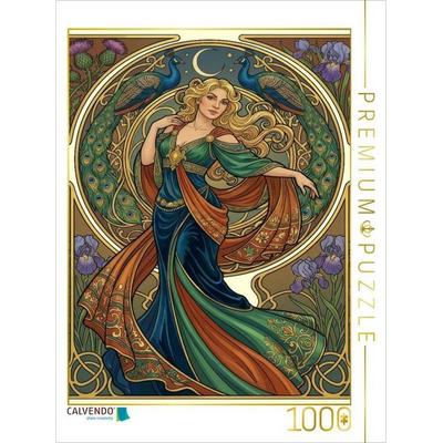 CALVENDO Puzzle Espoir im herbstlichen Mondschein | 1000 Teile Lege-Größe 64x48cm Foto-Puzzle für glückliche Stunden