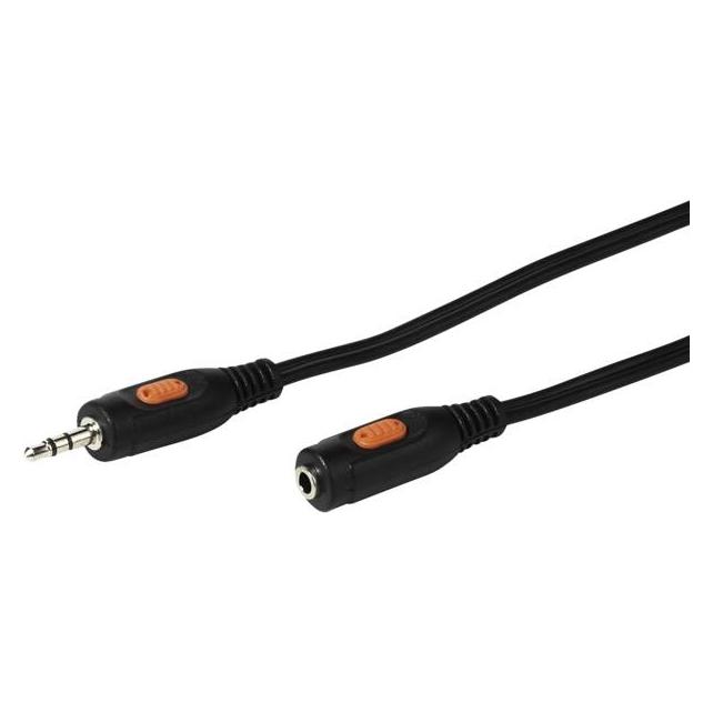 Vivanco Klinken Verlängerung 3,5mm, 10m (10 m) (VVAJACKMF100K)