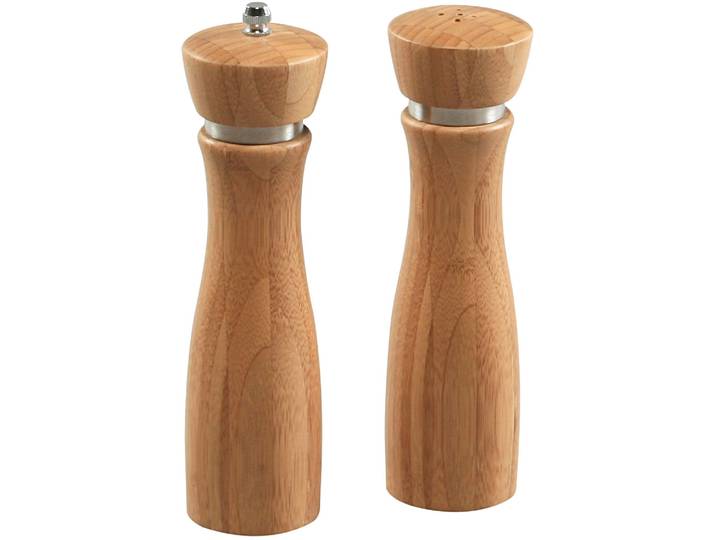 Salz- / Pfefferstreuer KESPER Pfeffermühle , beige (natur), H:21,5cm Ø:6cm, Gewürzstreuer, Salz- / Pfefferstreuer, Mahlgrad einstellbar