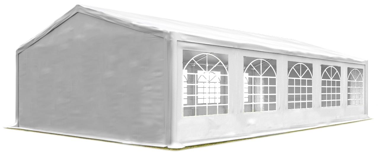 TOOLPORT Partyzelt 5x10 m Pavillon starke PVC 600 N Plane wasserdicht und schneller Aufbau