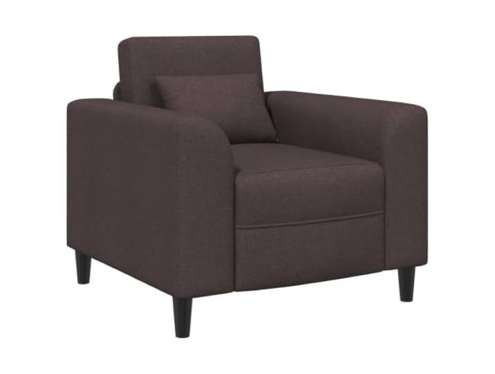 HAQWRDQSG Sessel Dunkelbraun Stoff Polstersessel Wohnzimmer 90x88x85 cm Gemütlicher Armlehnenstuhl mit weicher Schaumstoffpolsterung für entspannte Momente im Schlafzimmer oder Wohnbereich.