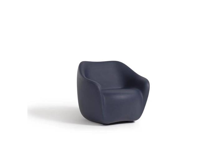 SLIDE fauteuil pour l'extérieur REBORN CHAIR (Deep blue - Polyéthylène)