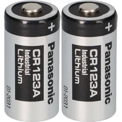 2x Panasonic 3V Lithium Batterie CR123A – DL123A / CR17345 – Bulkware