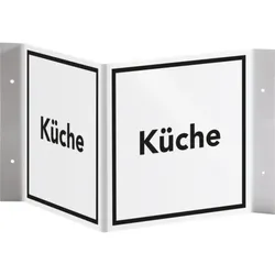 Schild I Tür-Nasenschild Küche, Kunststoff, 150x150mm