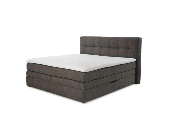 Boxspringbett AMY 180 x 200 cm dunkelgrau