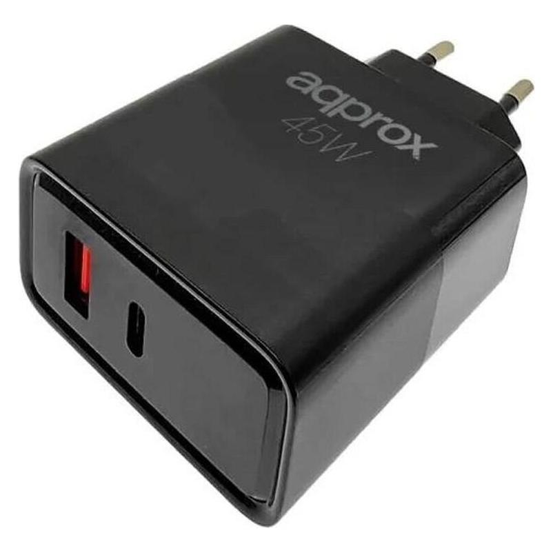 Approx Wandladegerät! APPUSBWALL45W (45 W, 2 Ports) (TBKAPPROXAPPUSBWALL45W)