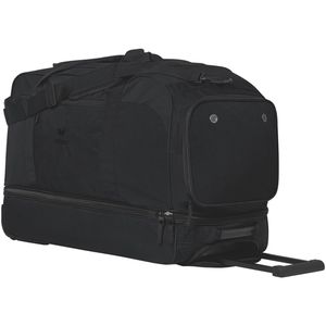Erima Sporttasche Travel Line Trolleybag, schwarz, mit Boden-, Nassfach & Rollen, 76 cm, 120 Liter