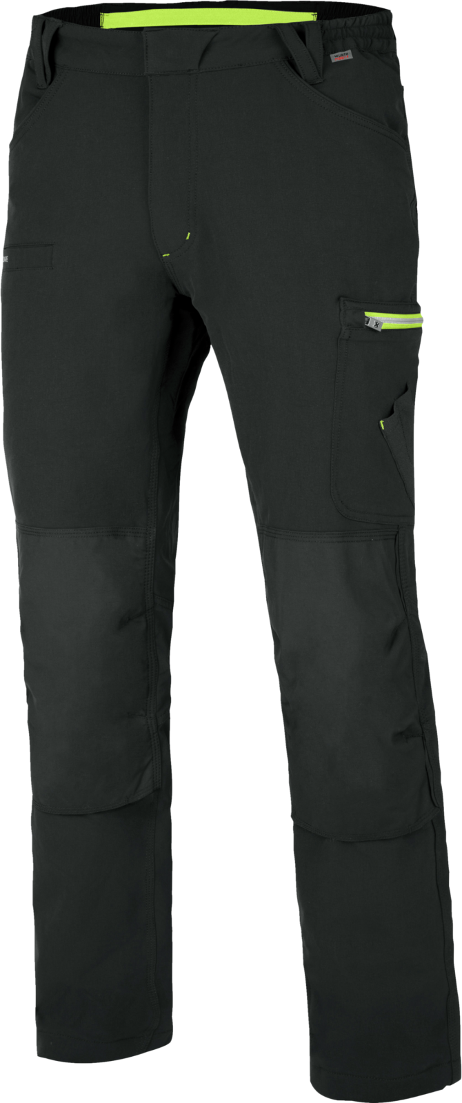Pantalon de travail Stretch Evolution Würth MODYF Anthracite/Lime Gris foncé 52