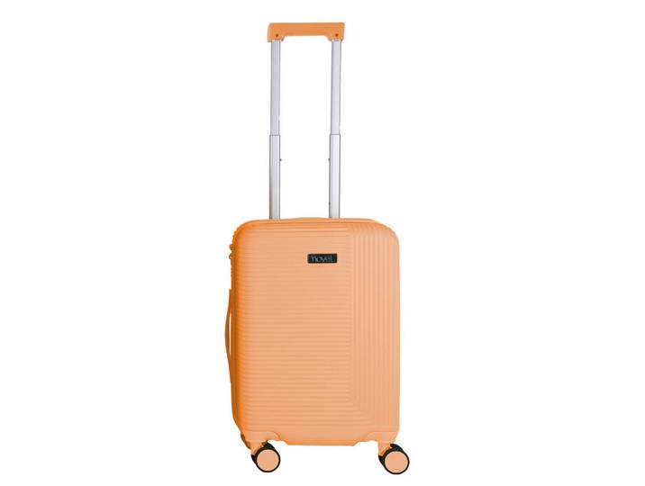 Novel Reisekoffer, Orange, Metall, Kunststoff, Textil, 36x54x22 cm, Trennwände im Innenraum, Zahlenschloss, 360°-Rollensystem, Freizeit & Co, Reisekoffer & Taschen