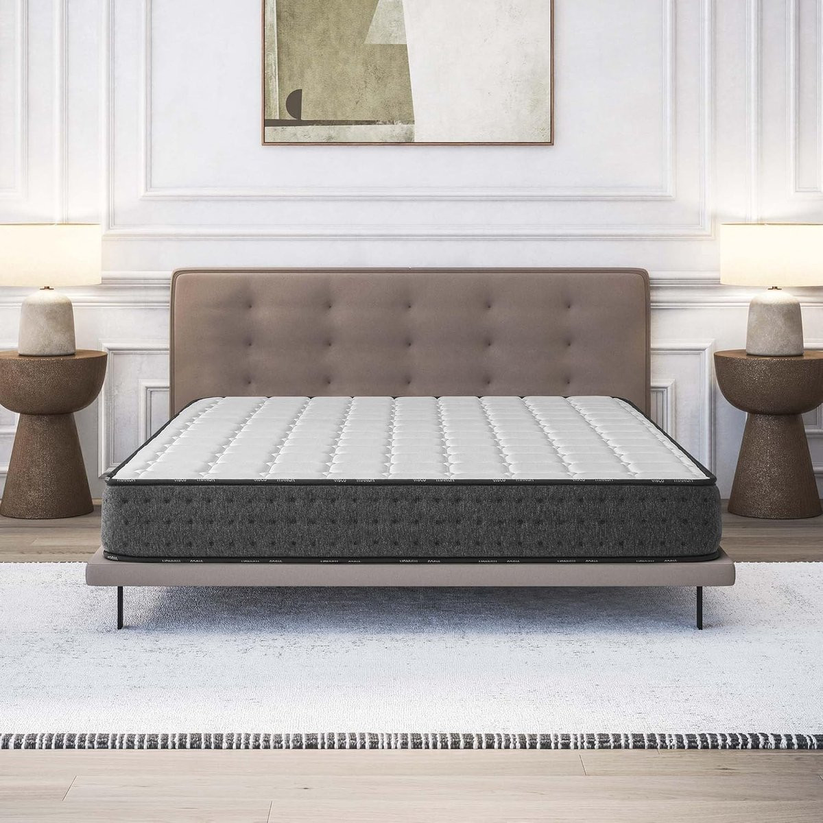 Traagschuim Matras Nieuwe Generatie met 7 Comfort Zones, Wit, 160 x 200 cm