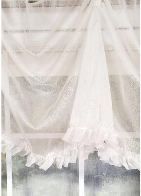 RLF Home Design Sheers Victory Swag 3-Scoop Window Valance