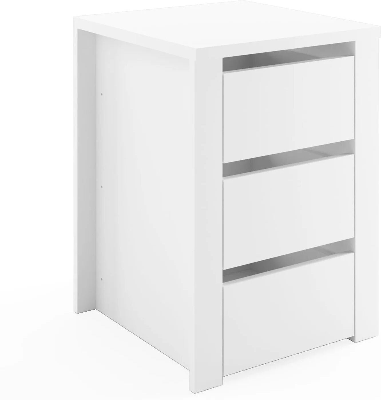 garneroarredamenti Cassettiera interna 3 cassetti per armadio modulo 45cm bianco Batty