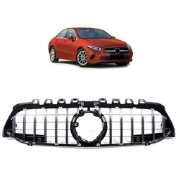 Kühlergrill Schwarz chrom passend für Mercedes A-Klasse W177 & Sport-Panamericana GT