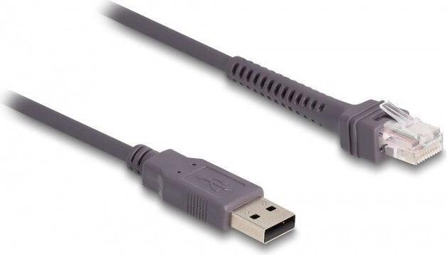 Delock RJ50 naar USB 2.0 Type-A Barcode Scanner Kabel 2m