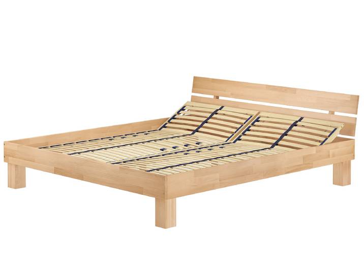 Doppelbett Massivholzbett Holz-Doppelbett 180 x 200 cm Buche Massiv