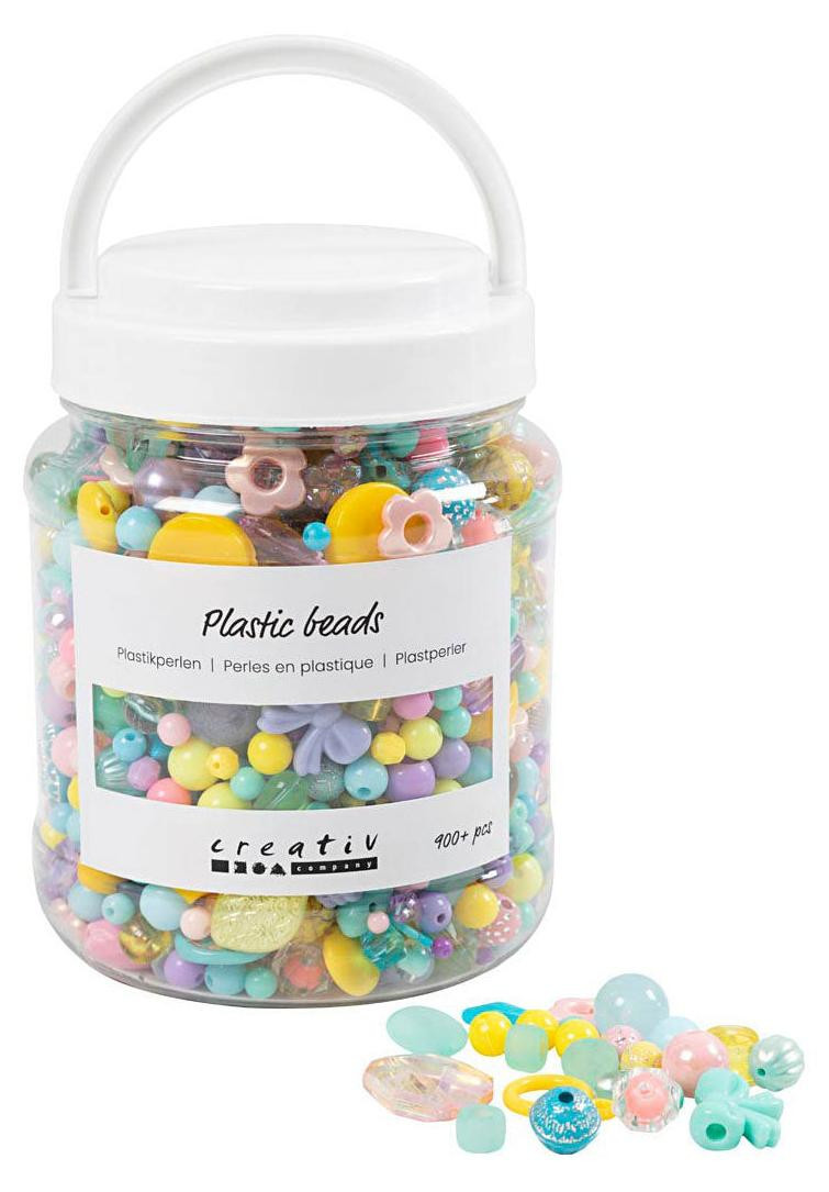 Creativ Company 61838 Mix van kralen, 900 stuks, diverse kleuren