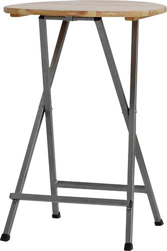 FUNSTAR 101741 Gartentisch Stahl, Kiefernholz Grau, Natur