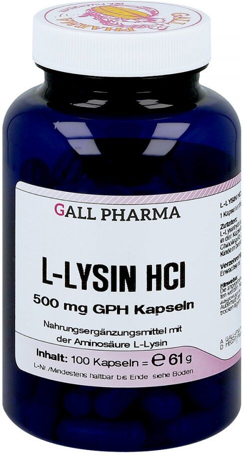 L-lysin 500 mg Kapseln