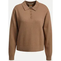 Strick-Poloshirt 912-TOFFEE L