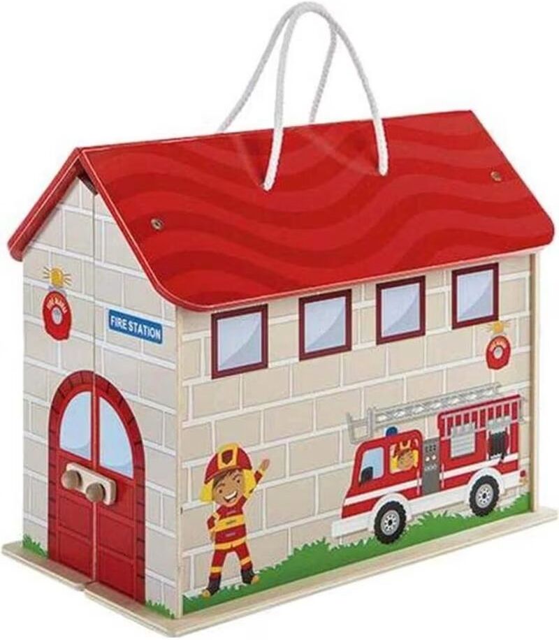 Toy Planet Maletín Estación De Bomberos Ref 810959 Multicolor Talla Única Unisex