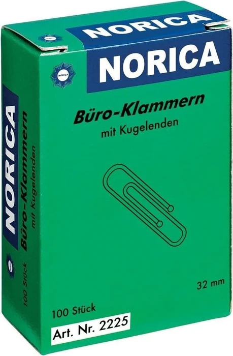 ALCO Büroklammern NORICA silber galvanisiert, 100 St.