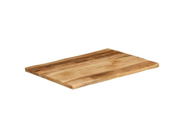 KLGBNCVE Tischplatte Mango Massivholz 70x60 cm Baumkante Rustikale Naturkante, Vielseitig mit Untergestellen Kombinierbar, Leichte Reinigung, Einzigartige Holzmaserung