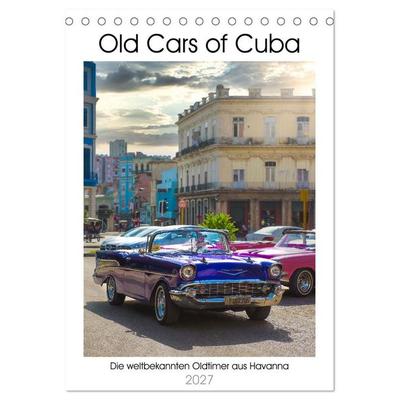Old Cars of Cuba (Tischkalender 2027 DIN A5 hoch), CALVENDO Monatskalender